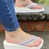 Ladies Tommy Hilfiger | Wedge Stripes Beach Sandal