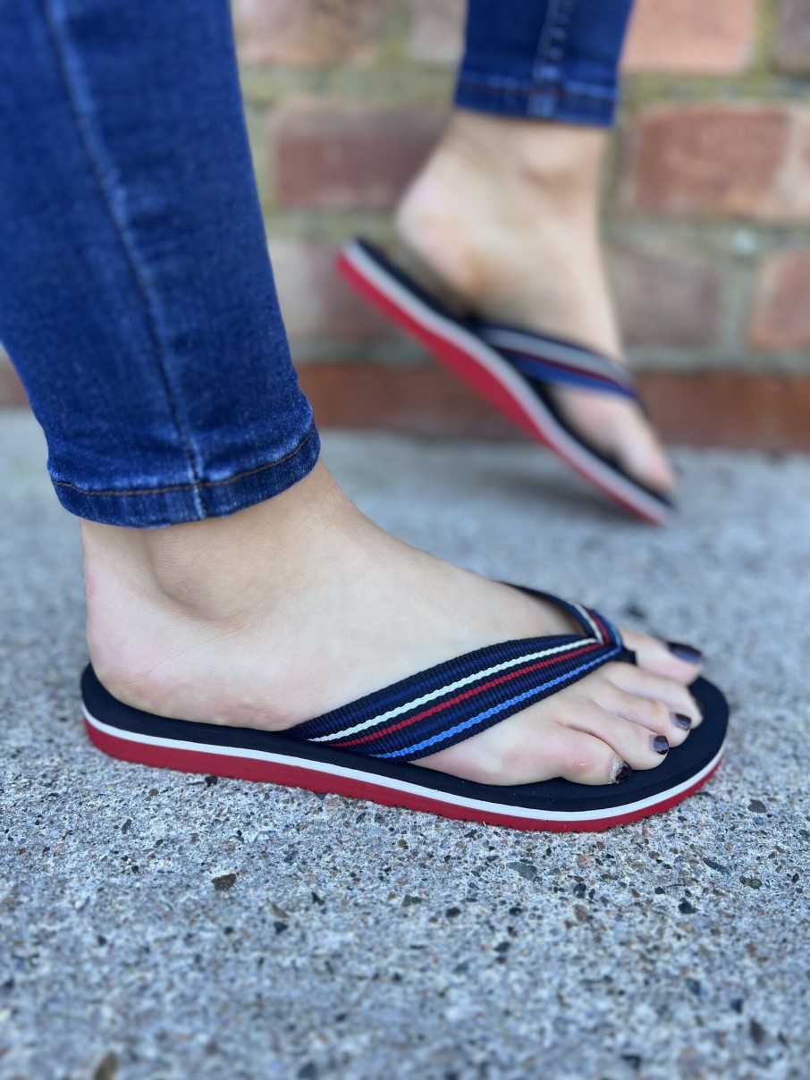 Ladies Tommy Hilfiger | Th Stripes Beach Sandal