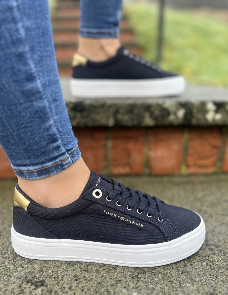 Ladies Tommy Hilfiger | Essential Vulc Canvas Sneaker