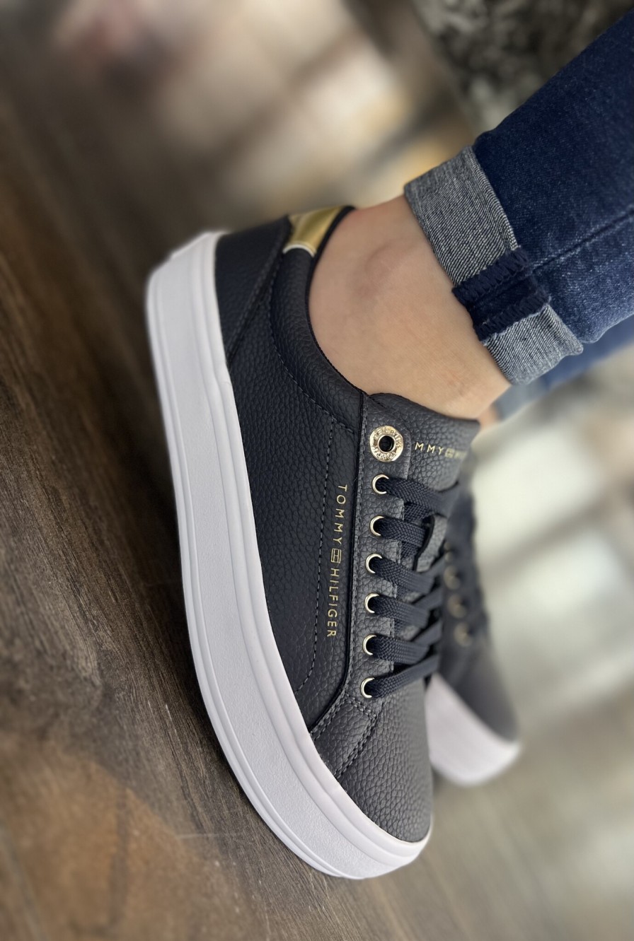 Ladies Tommy Hilfiger | Essential Vulc Leather Sneaker