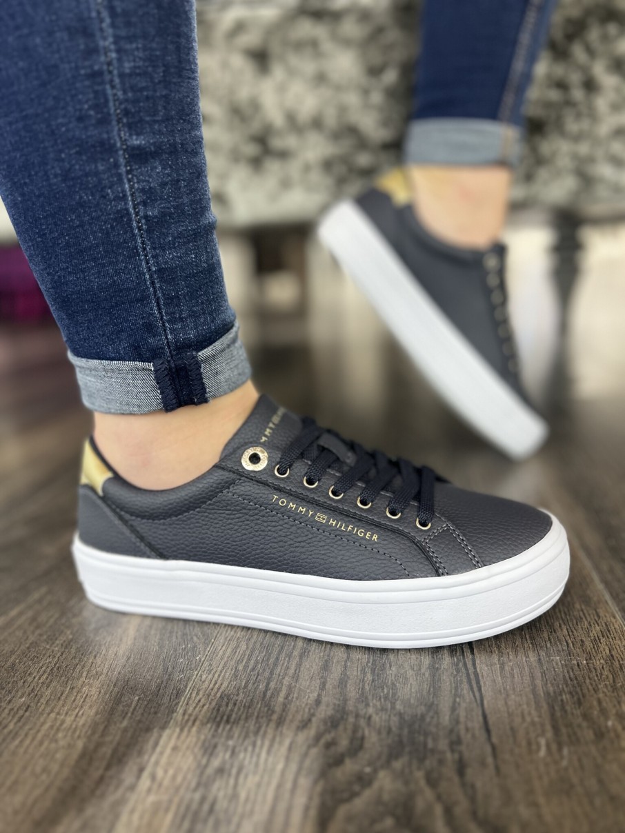 Ladies Tommy Hilfiger | Essential Vulc Leather Sneaker