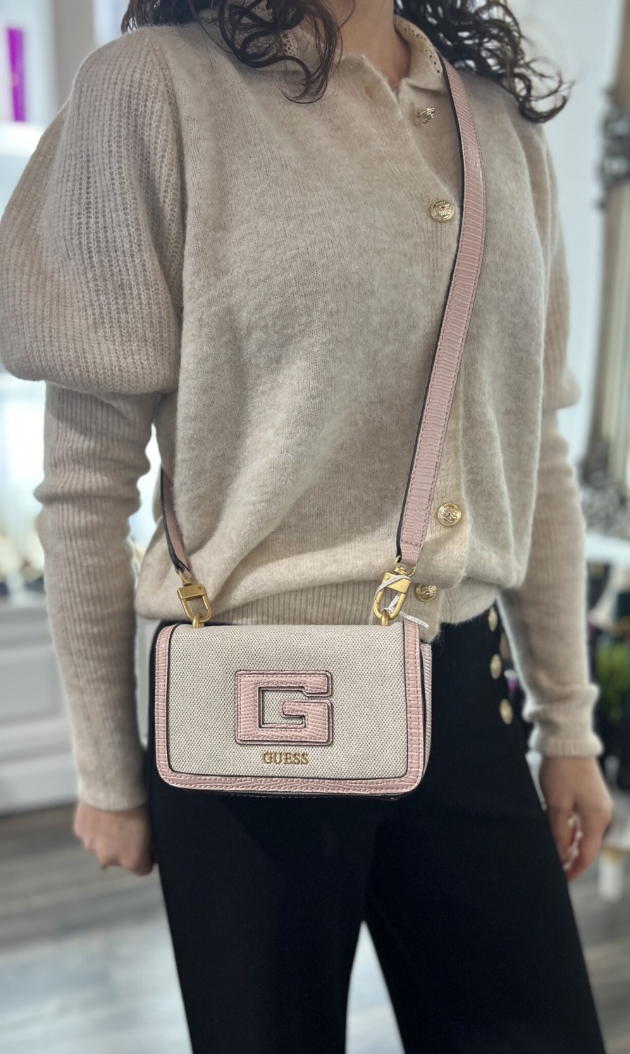 Accessories Guess Crossbody Bags | G Status Mini Xbody Flap