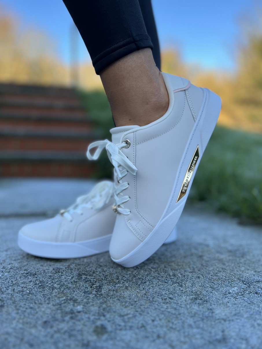 Ladies Tommy Hilfiger | Golden Hw Court Sneaker